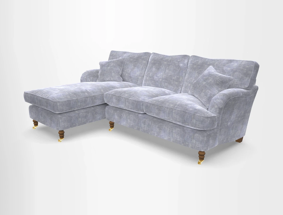 Alwinton chaise LHF in Floral Linen Lela Mystery