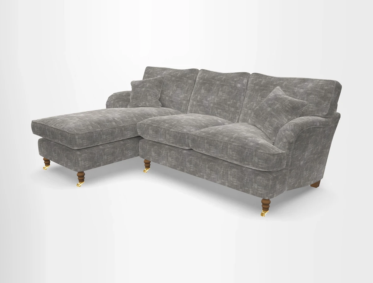 Alwinton chaise LHF in Floral Linen Lela Mystery
