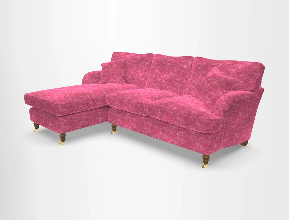 Alwinton chaise LHF in Floral Linen Lela Mystery