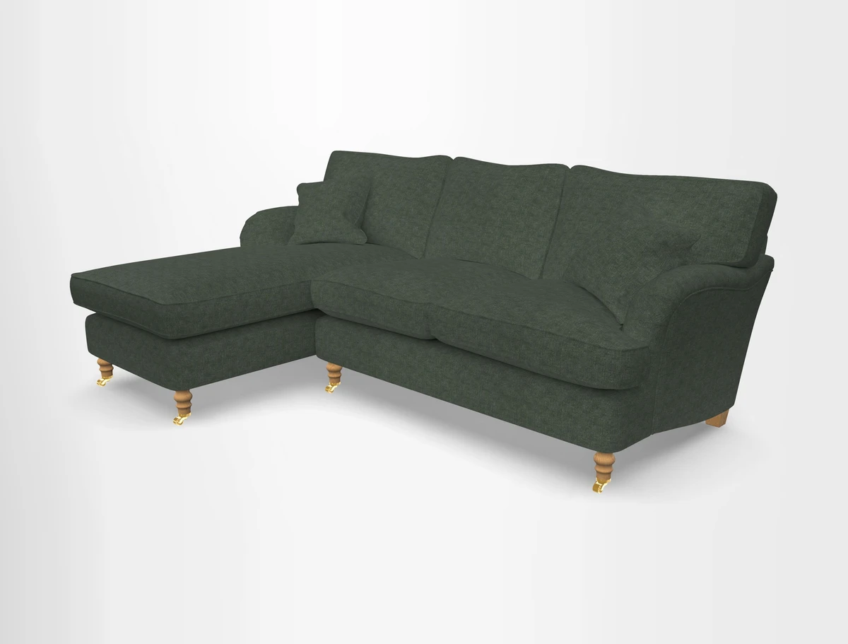 Alwinton chaise LHF in Floral Linen Lela Mystery
