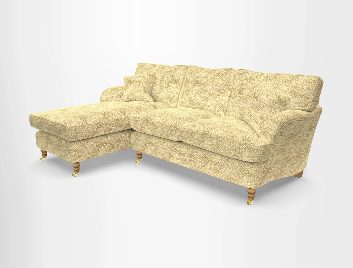 Alwinton chaise LHF in Floral Linen Lela Mystery