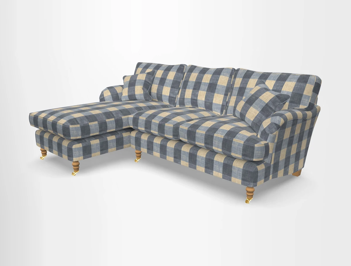 Alwinton chaise LHF in Floral Linen Lela Mystery
