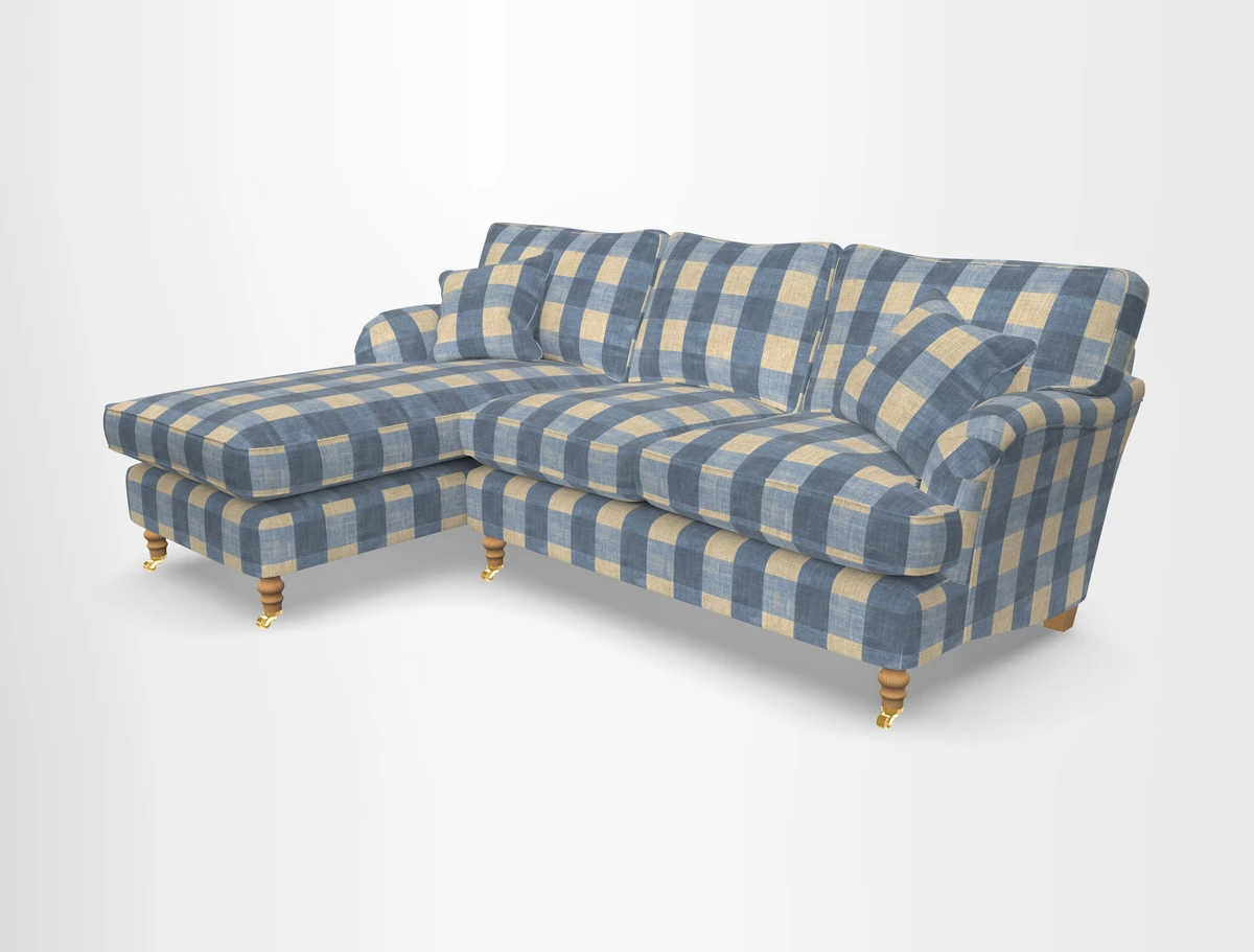 Alwinton chaise LHF in Floral Linen Lela Mystery
