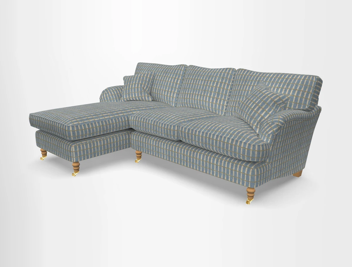Alwinton chaise LHF in Floral Linen Lela Mystery