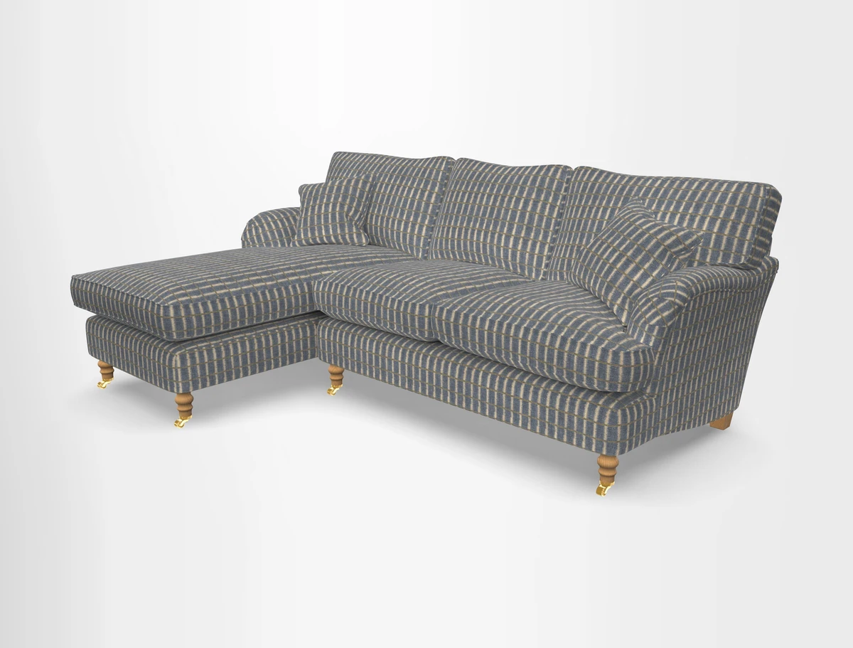 Alwinton chaise LHF in Floral Linen Lela Mystery