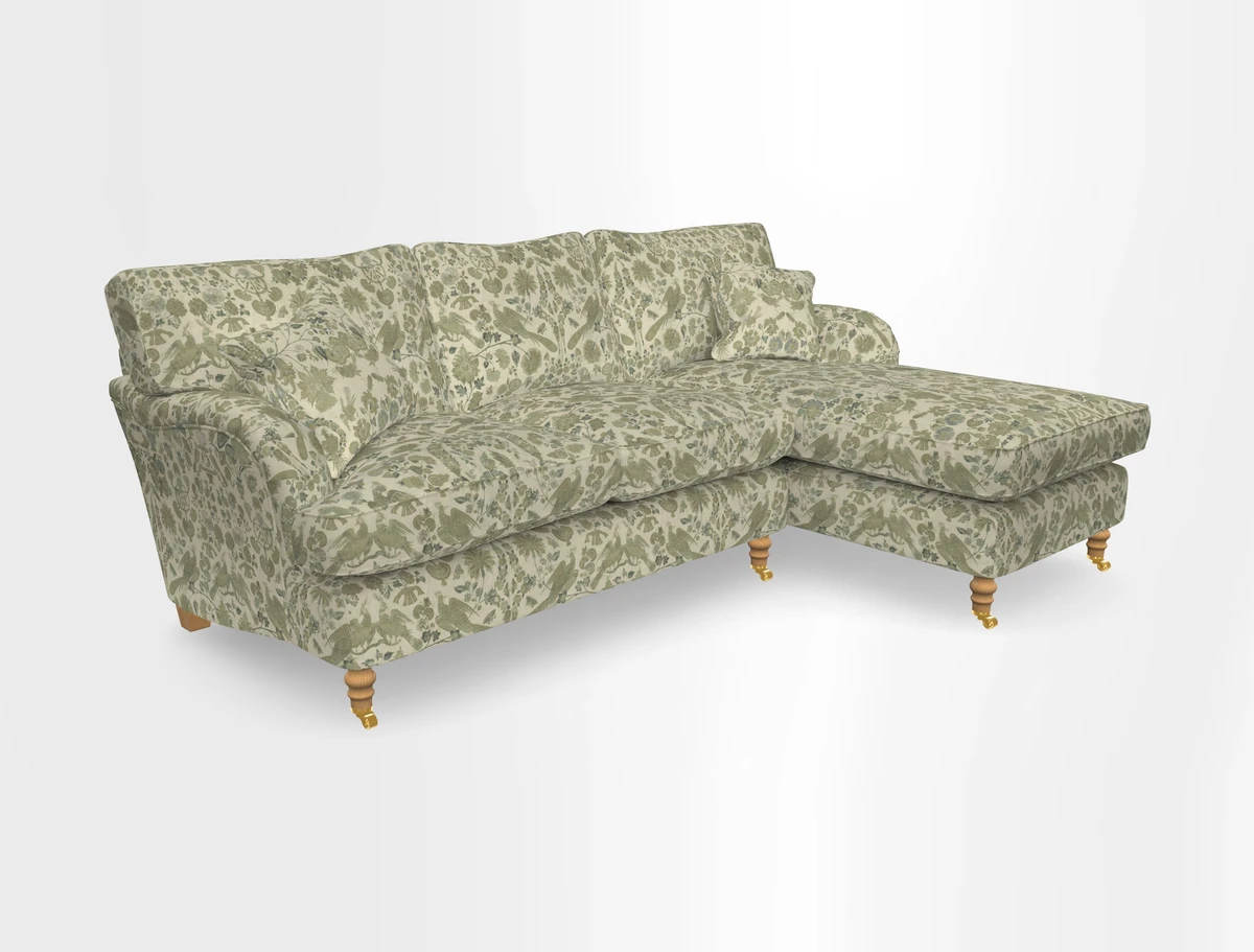 Alwinton chaise RHF in Floral Linen Lela Mystery