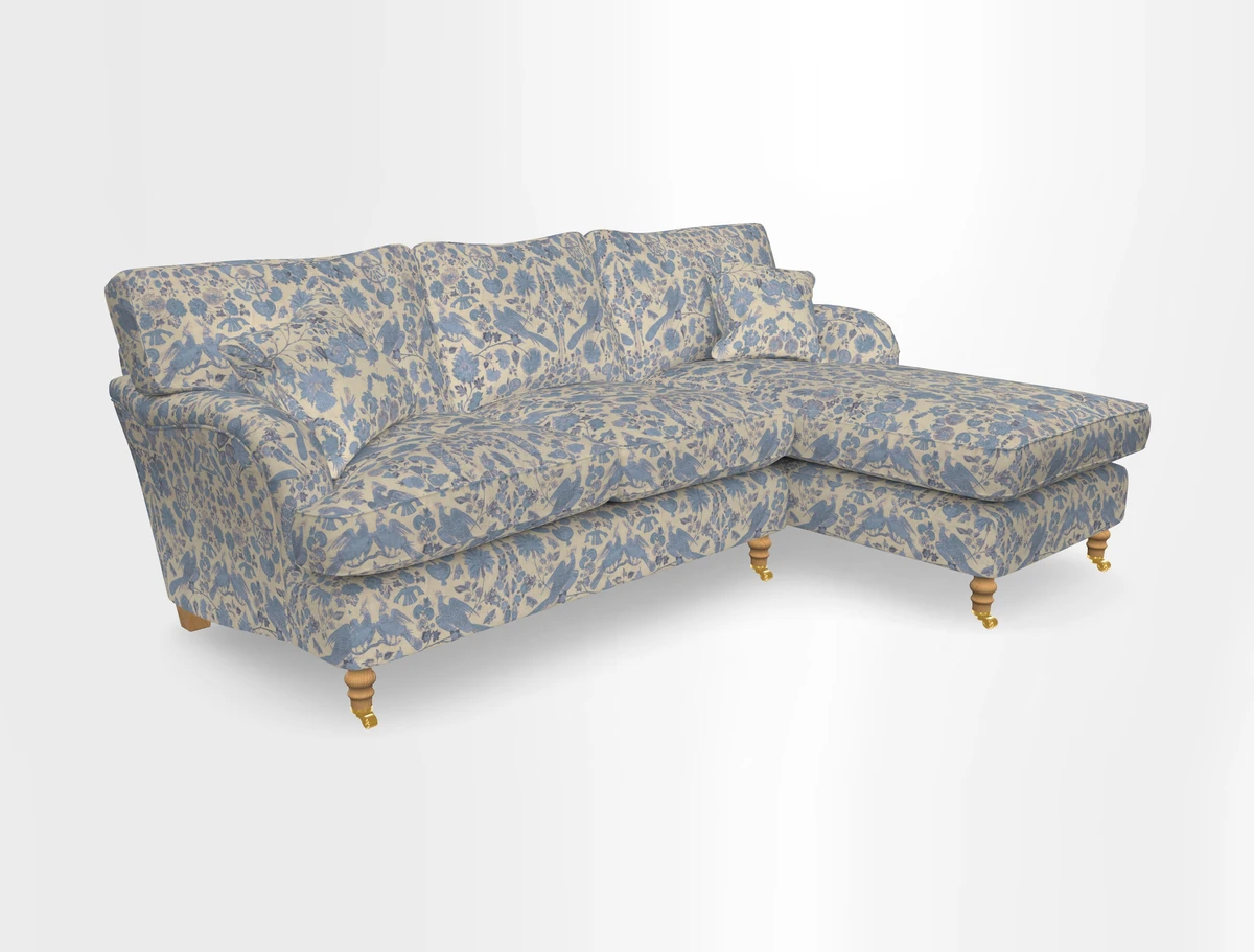 Alwinton chaise RHF in Floral Linen Lela Mystery