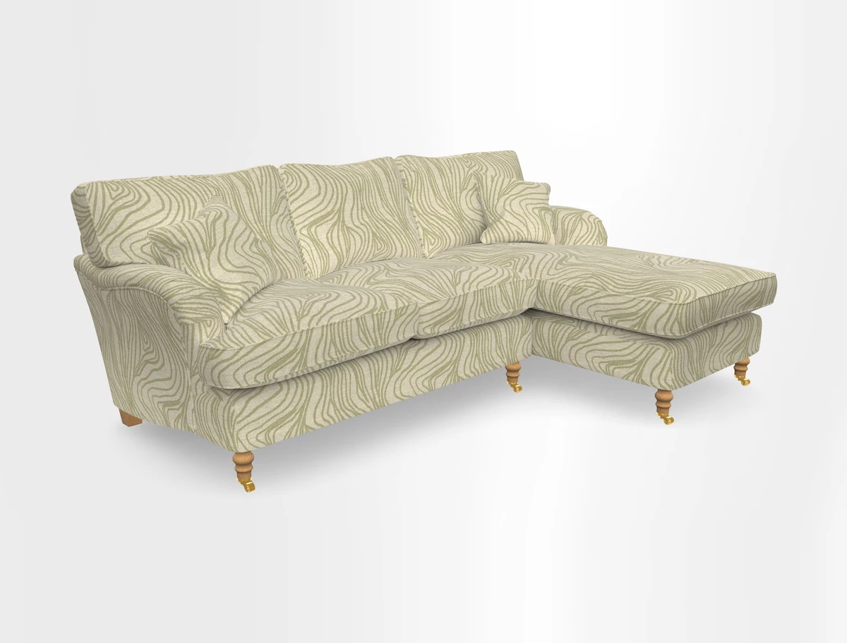 Alwinton chaise RHF in Floral Linen Lela Mystery