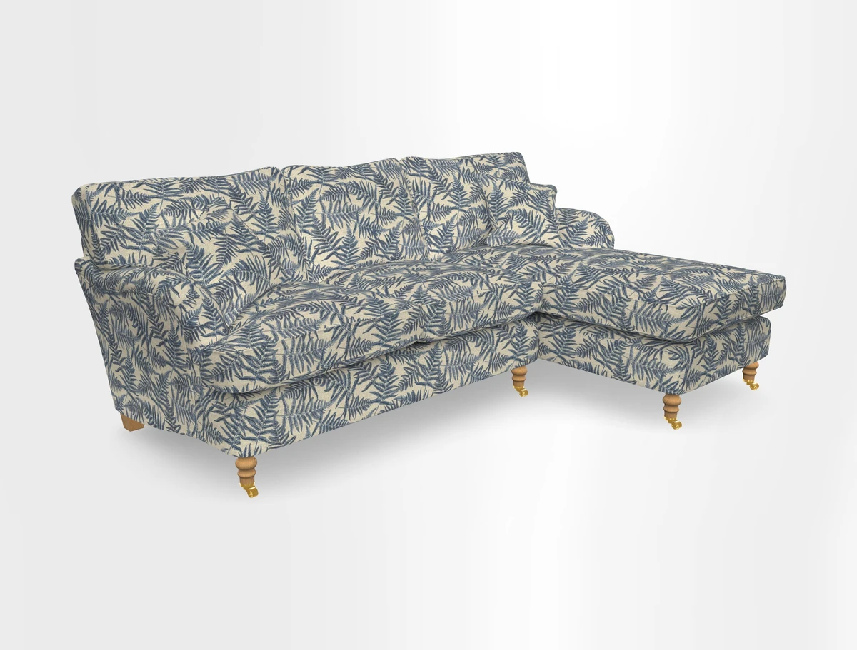 Alwinton chaise RHF in Floral Linen Lela Mystery