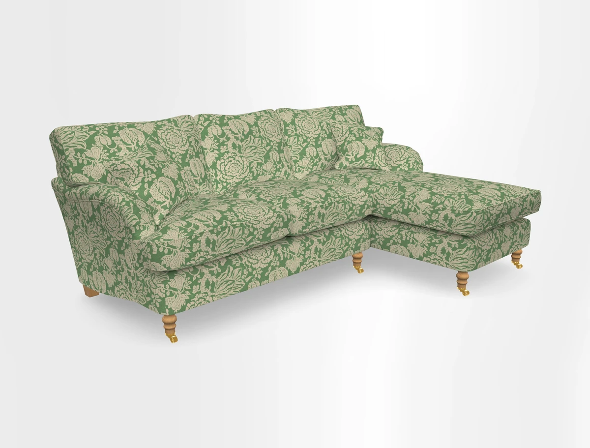 Alwinton chaise RHF in Floral Linen Lela Mystery