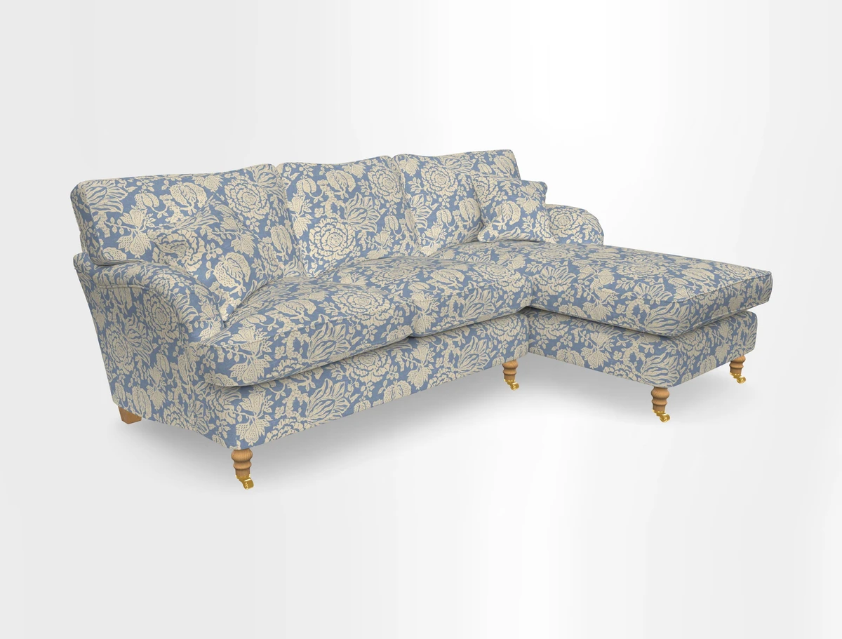 Alwinton chaise RHF in Floral Linen Lela Mystery