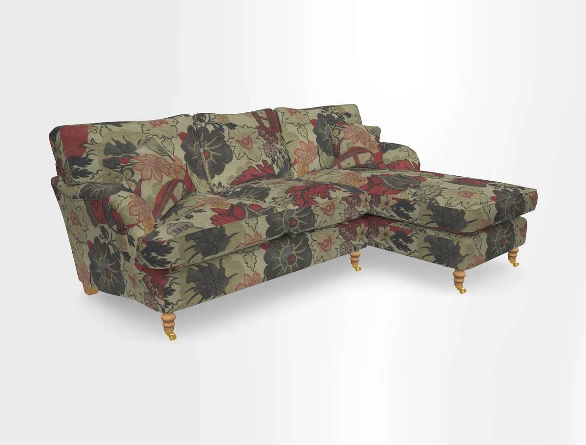 Alwinton chaise RHF in Floral Linen Lela Mystery