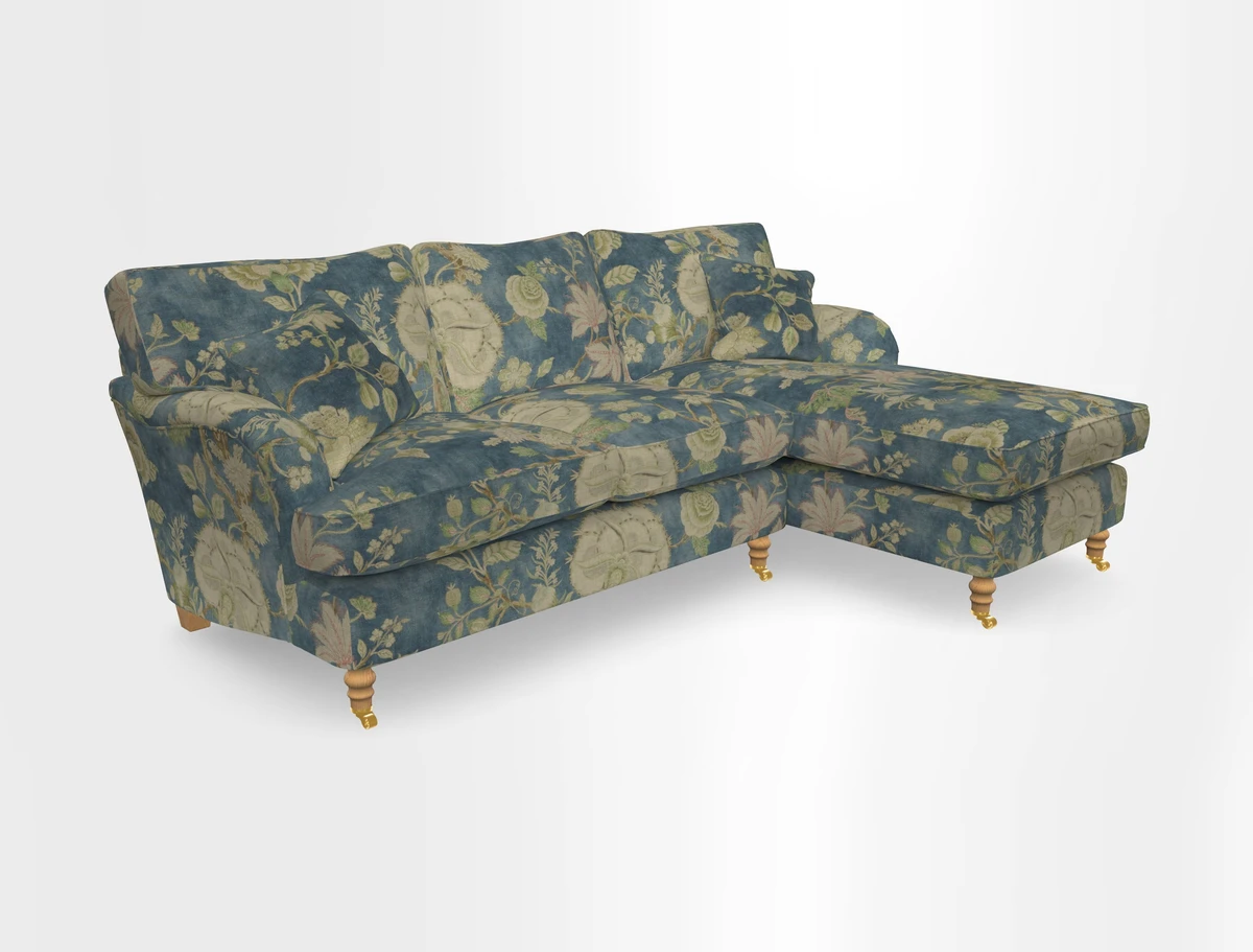 Alwinton chaise RHF in Floral Linen Lela Mystery