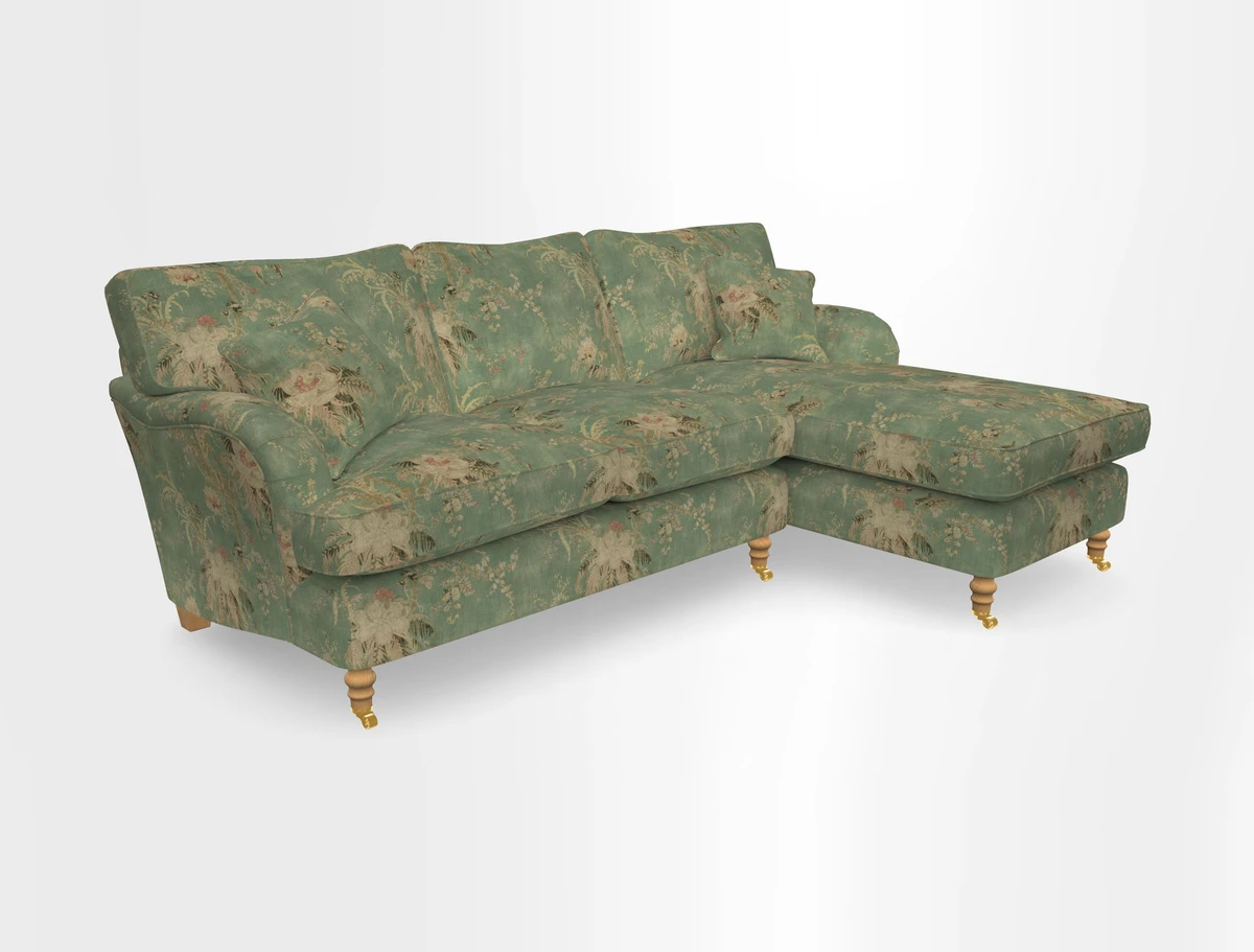 Alwinton chaise RHF in Floral Linen Lela Mystery