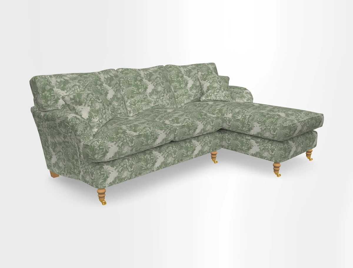 Alwinton chaise RHF in Floral Linen Lela Mystery