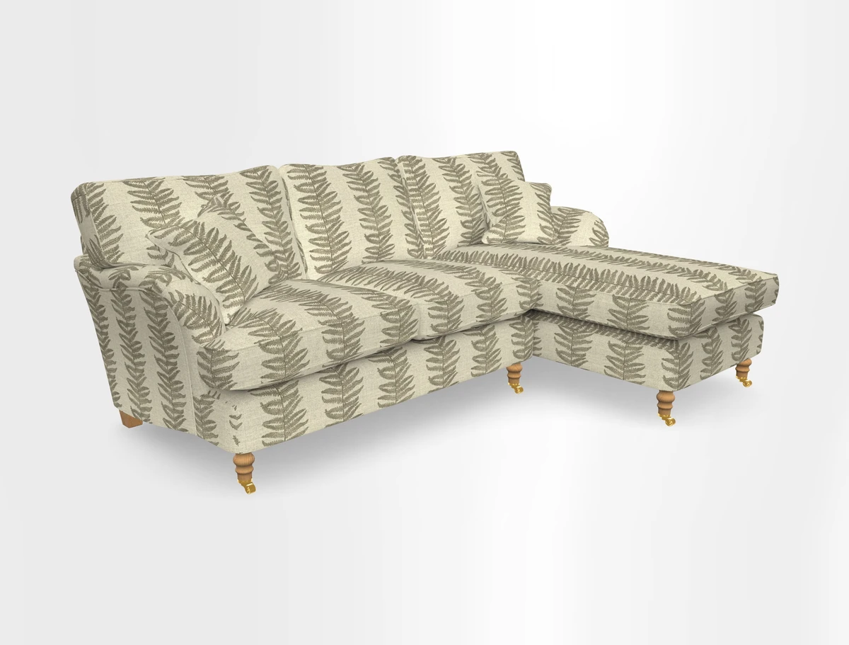 Alwinton chaise RHF in Floral Linen Lela Mystery