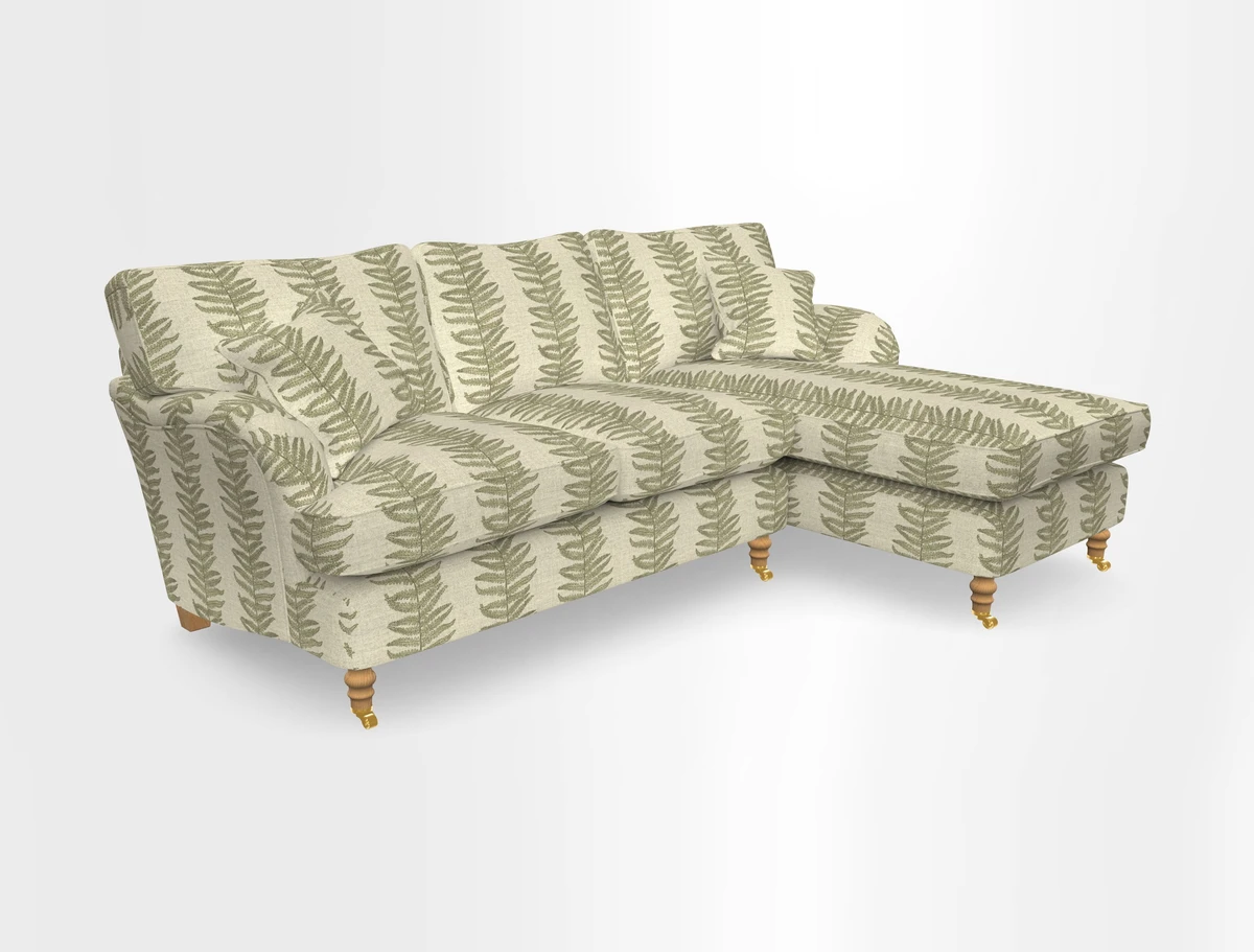 Alwinton chaise RHF in Floral Linen Lela Mystery