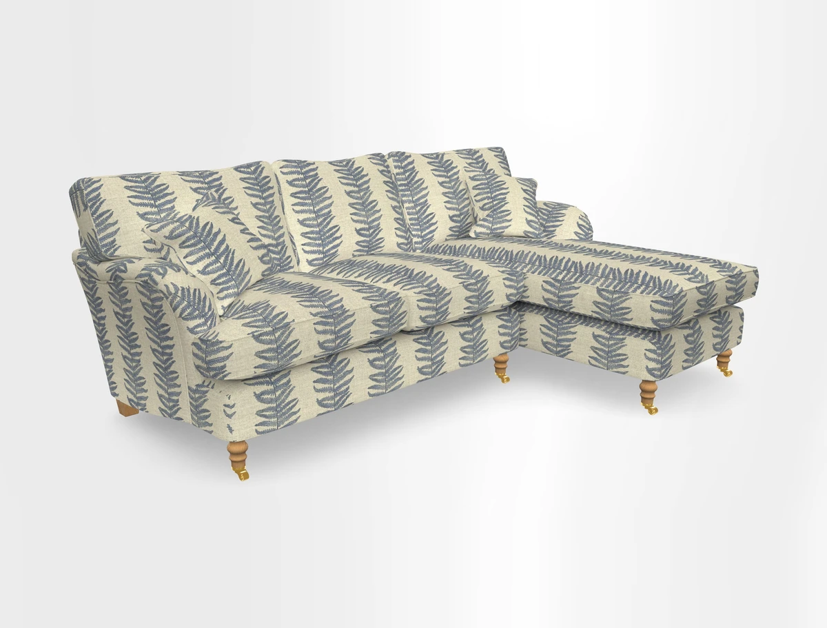 Alwinton chaise RHF in Floral Linen Lela Mystery