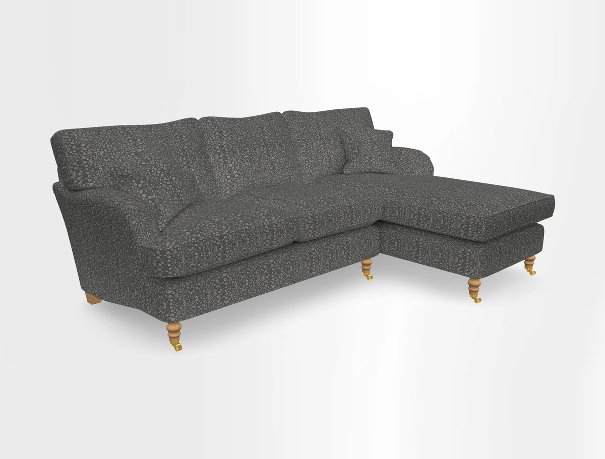 Alwinton chaise RHF in Floral Linen Lela Mystery