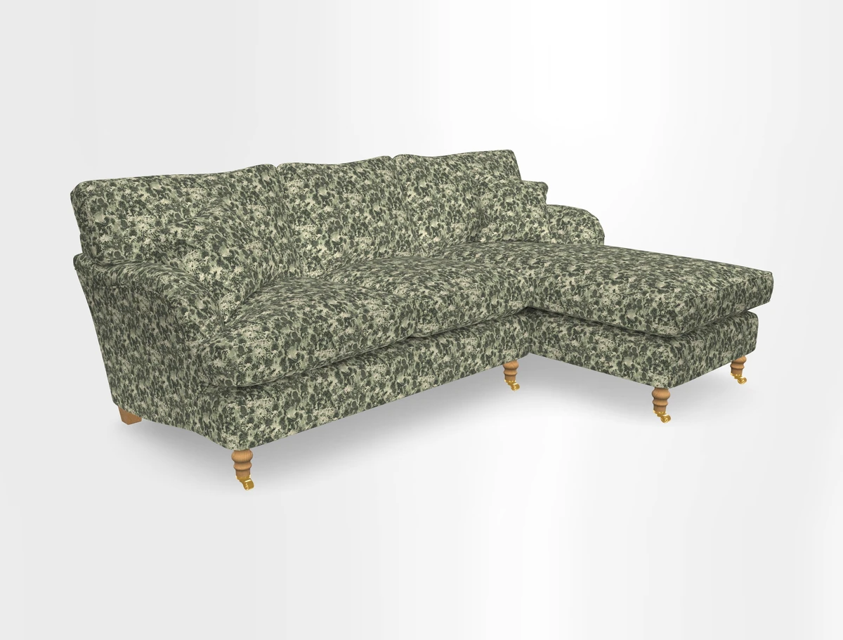 Alwinton chaise RHF in Floral Linen Lela Mystery