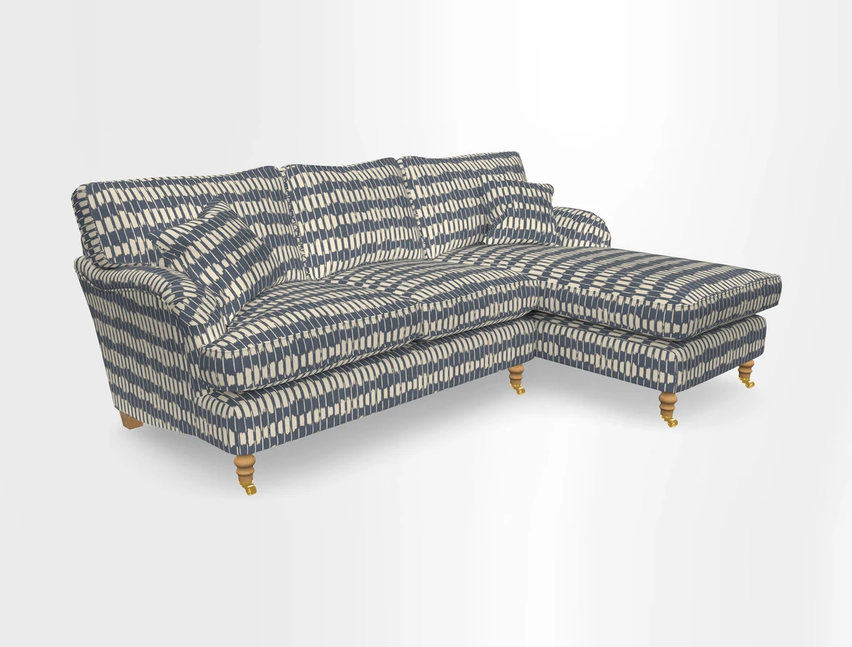 Alwinton chaise RHF in Floral Linen Lela Mystery