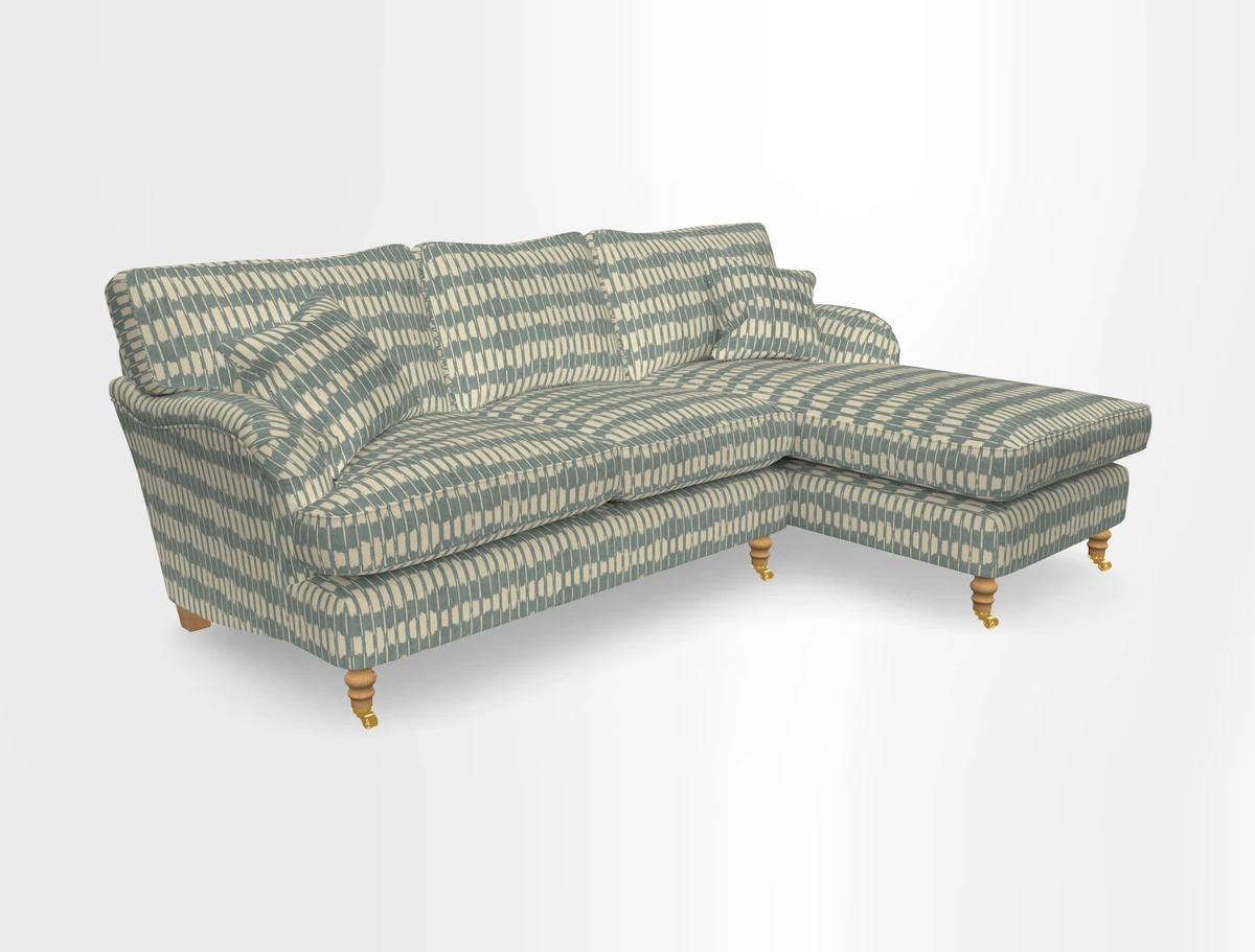 Alwinton chaise RHF in Floral Linen Lela Mystery