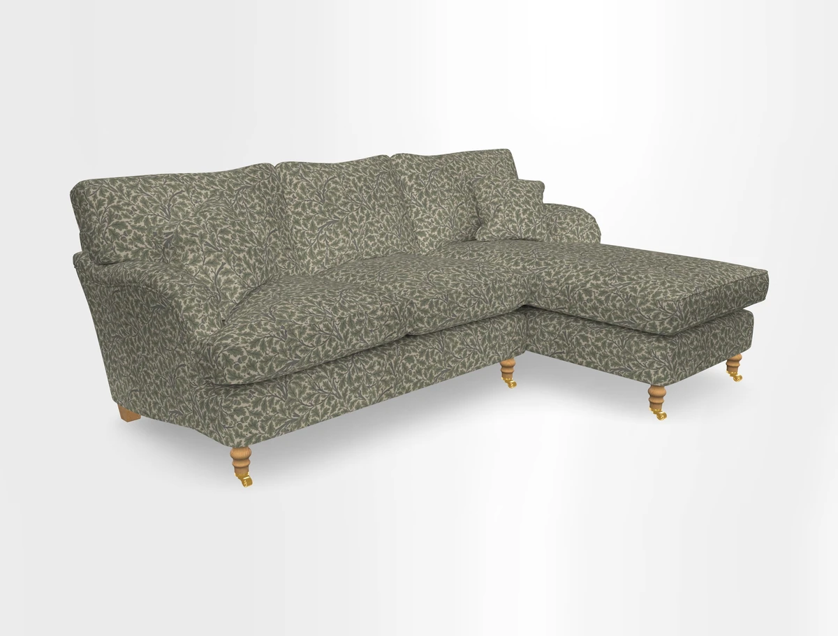Alwinton chaise RHF in Floral Linen Lela Mystery