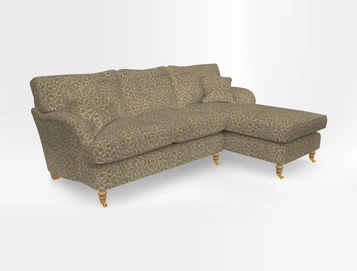 Alwinton chaise RHF in Floral Linen Lela Mystery