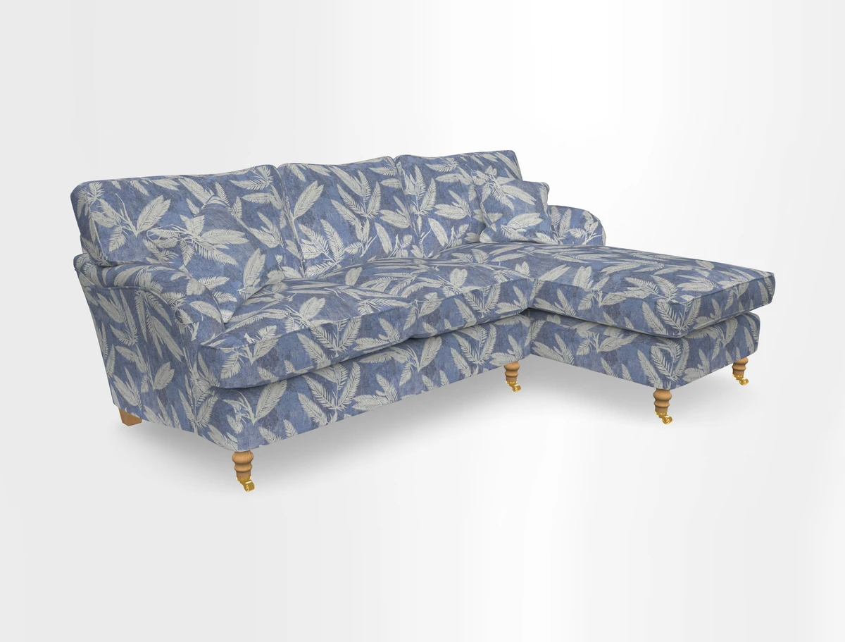 Alwinton chaise RHF in Floral Linen Lela Mystery