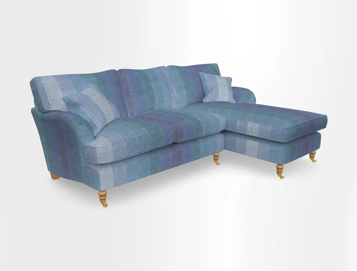 Alwinton chaise RHF in Floral Linen Lela Mystery