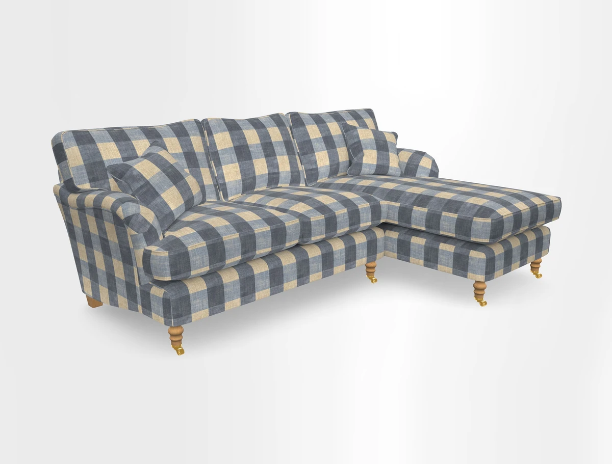 Alwinton chaise RHF in Floral Linen Lela Mystery