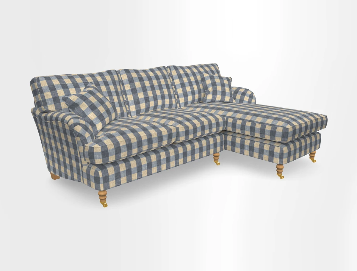 Alwinton chaise RHF in Floral Linen Lela Mystery