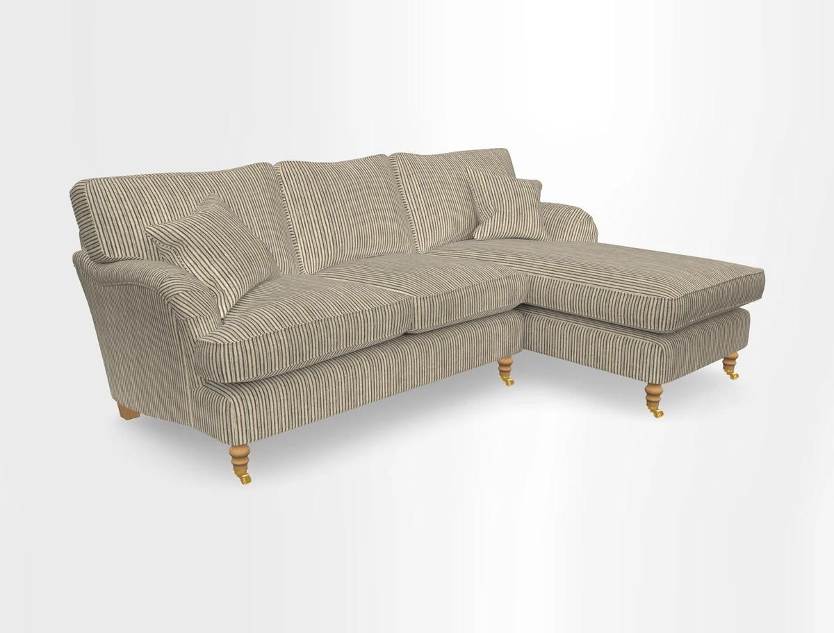 Alwinton chaise RHF in Floral Linen Lela Mystery