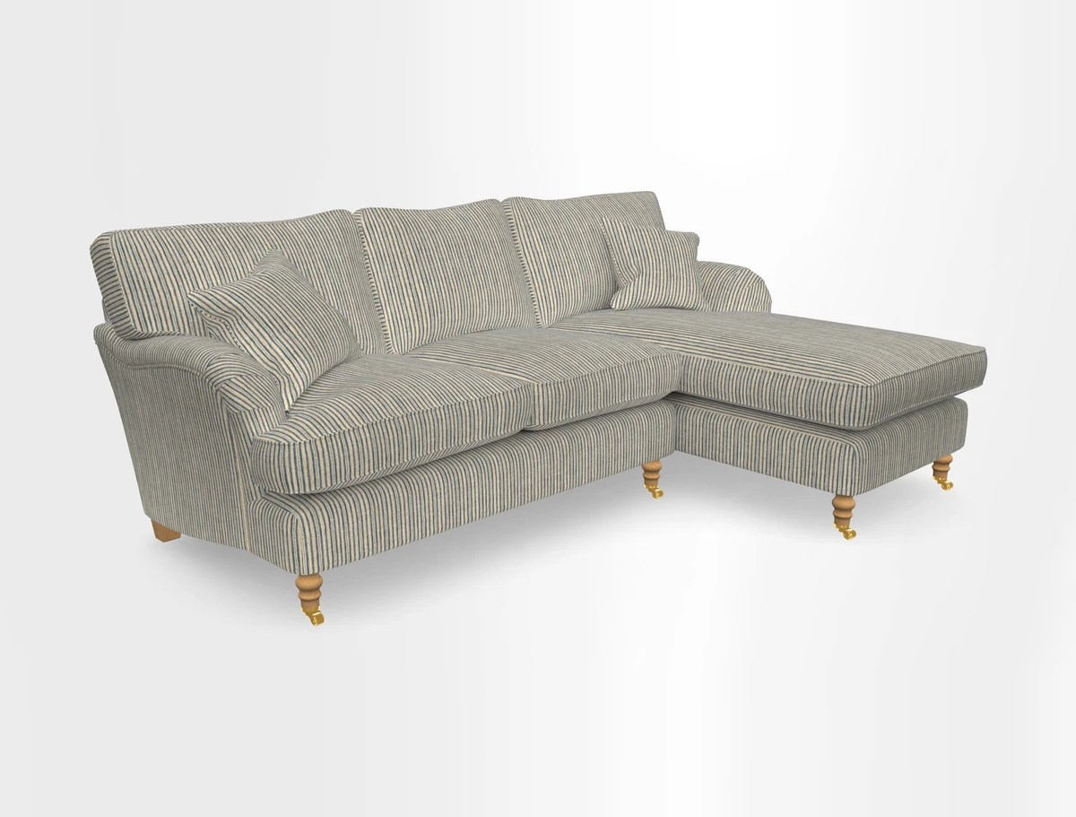 Alwinton chaise RHF in Floral Linen Lela Mystery