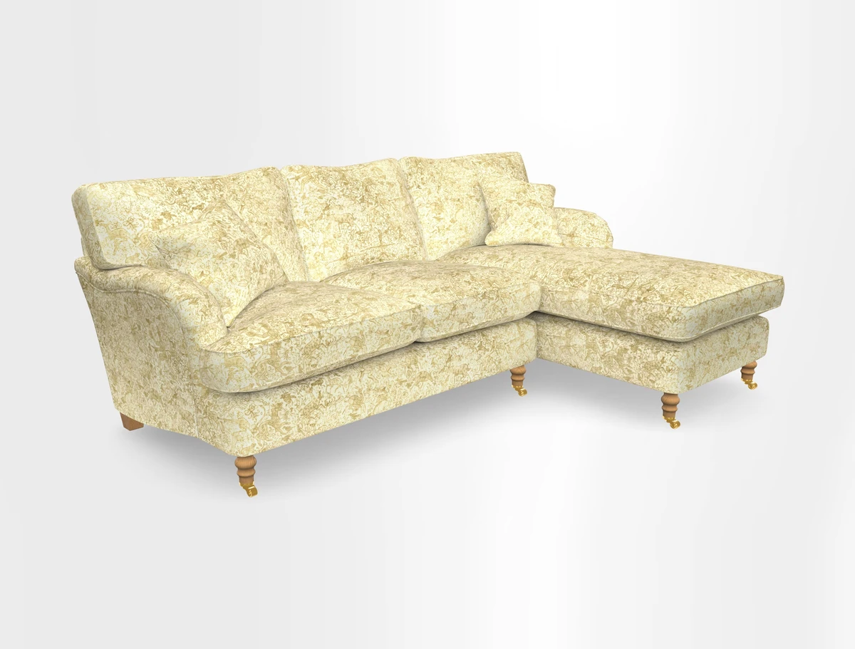 Alwinton chaise RHF in Floral Linen Lela Mystery