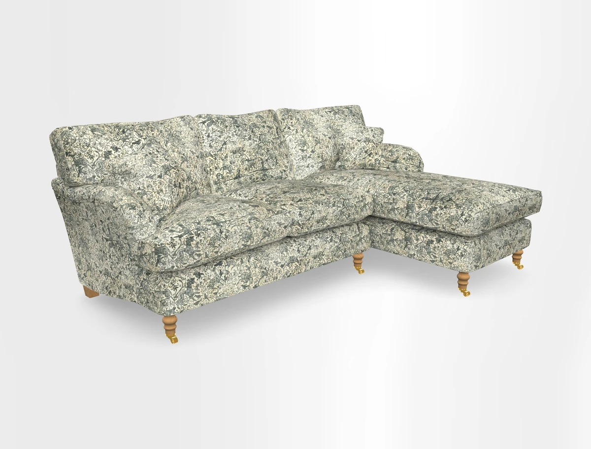 Alwinton chaise RHF in Floral Linen Lela Mystery