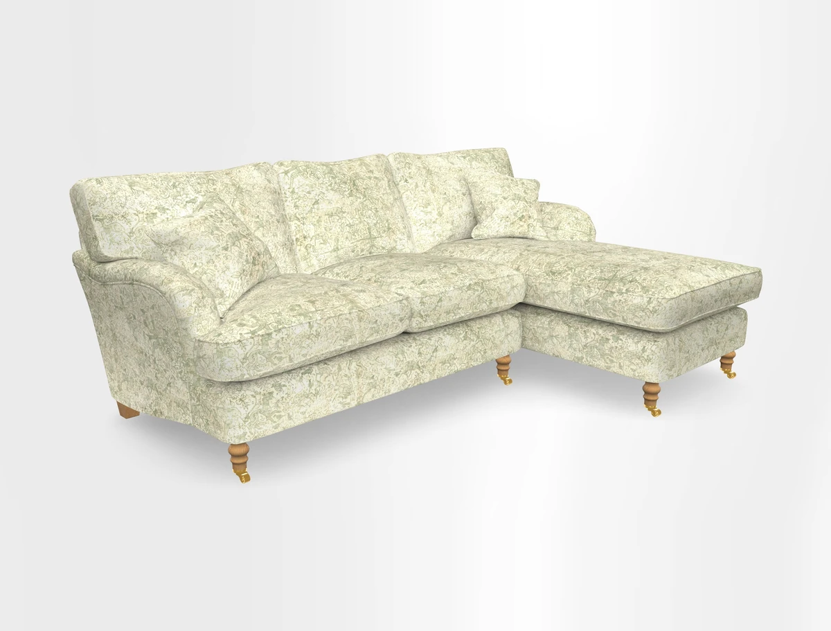 Alwinton chaise RHF in Floral Linen Lela Mystery