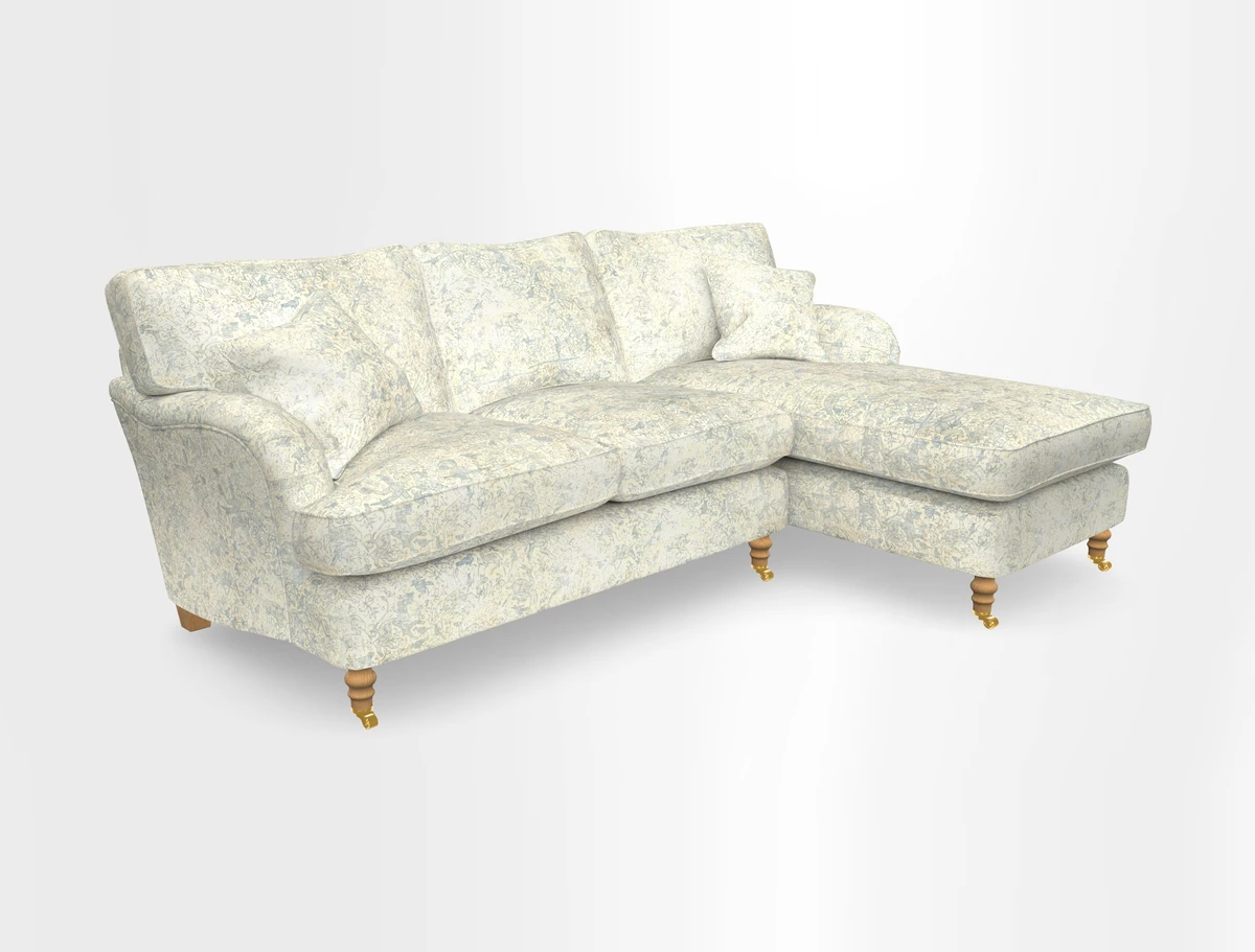 Alwinton chaise RHF in Floral Linen Lela Mystery