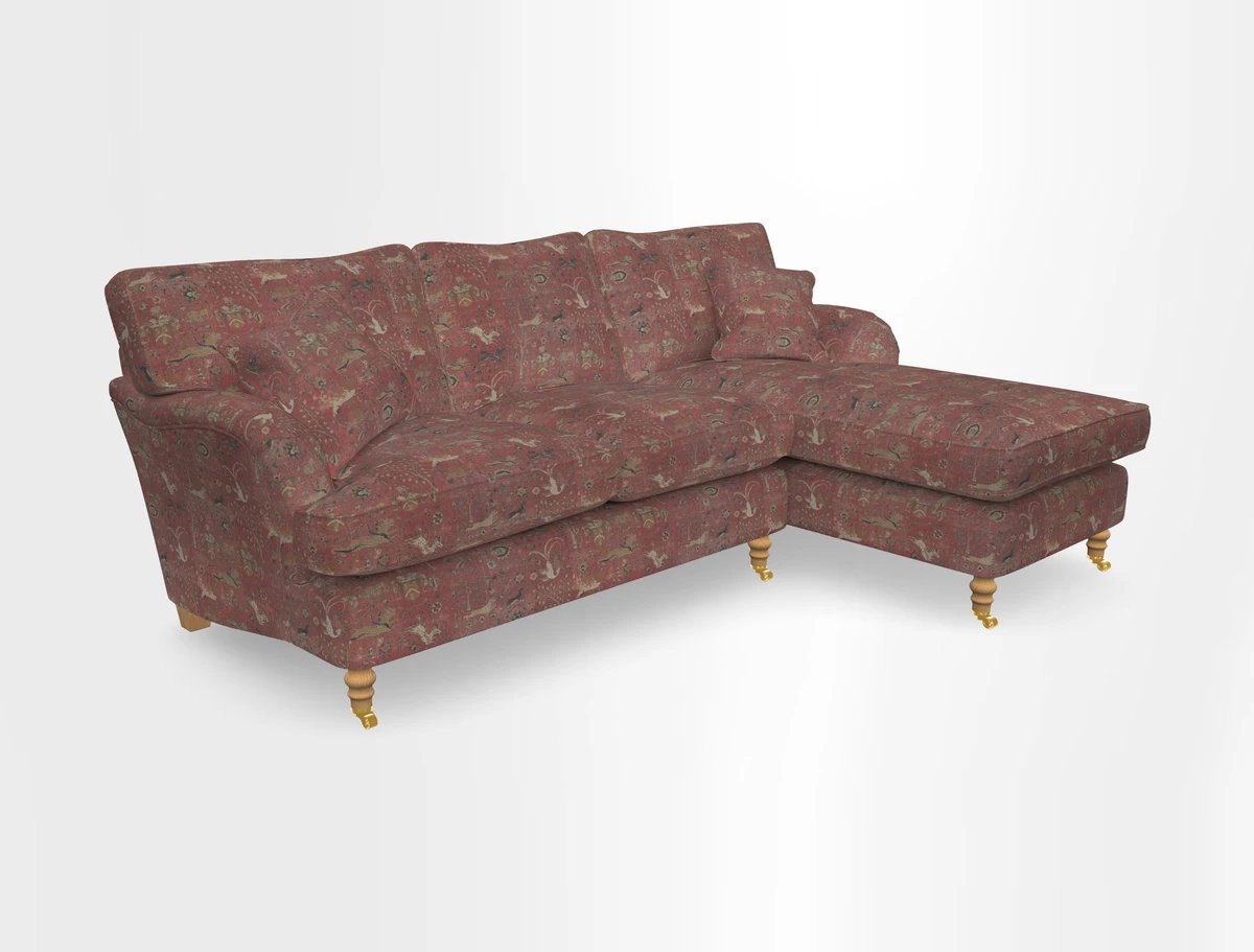 Alwinton chaise RHF in Floral Linen Lela Mystery