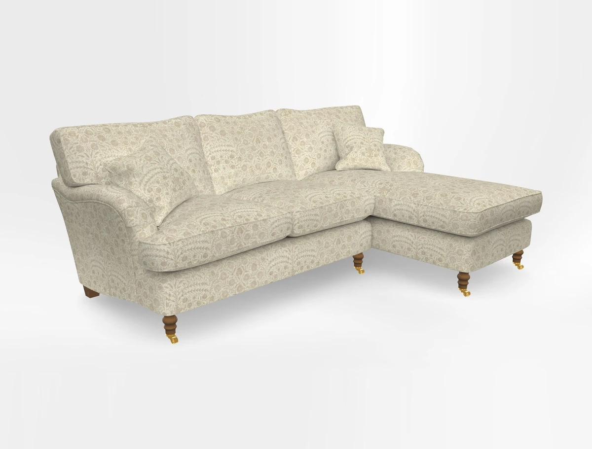 Alwinton chaise RHF in Floral Linen Lela Mystery