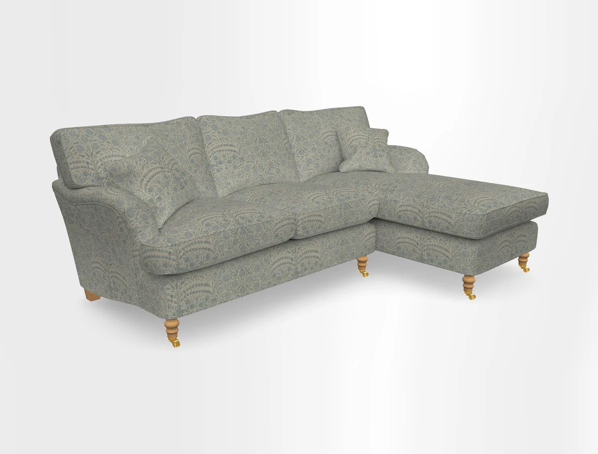 Alwinton chaise RHF in Floral Linen Lela Mystery
