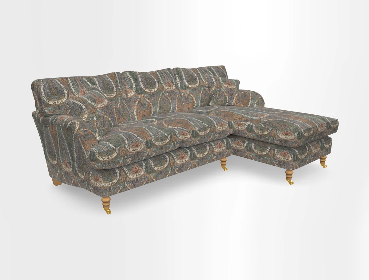 Alwinton chaise RHF in Floral Linen Lela Mystery