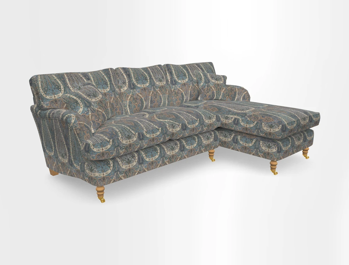 Alwinton chaise RHF in Floral Linen Lela Mystery