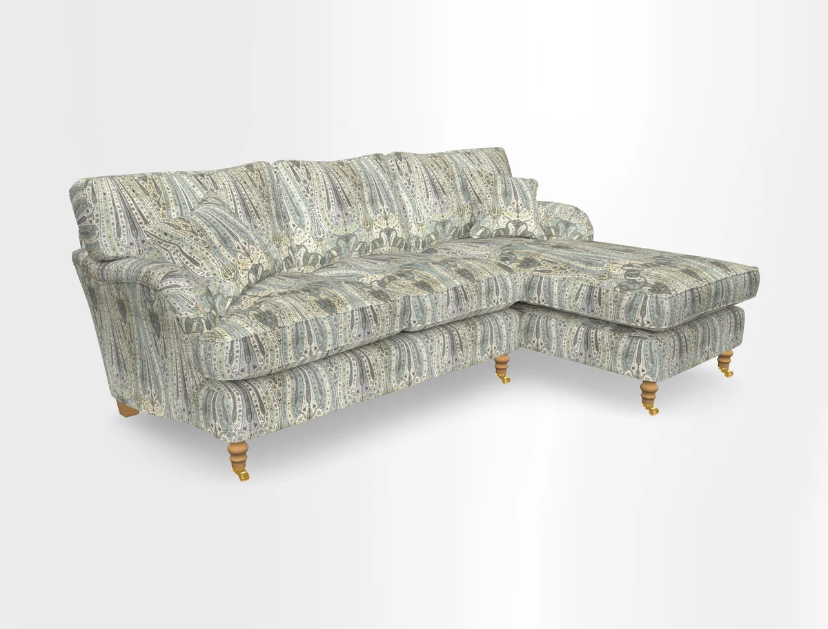 Alwinton chaise RHF in Floral Linen Lela Mystery