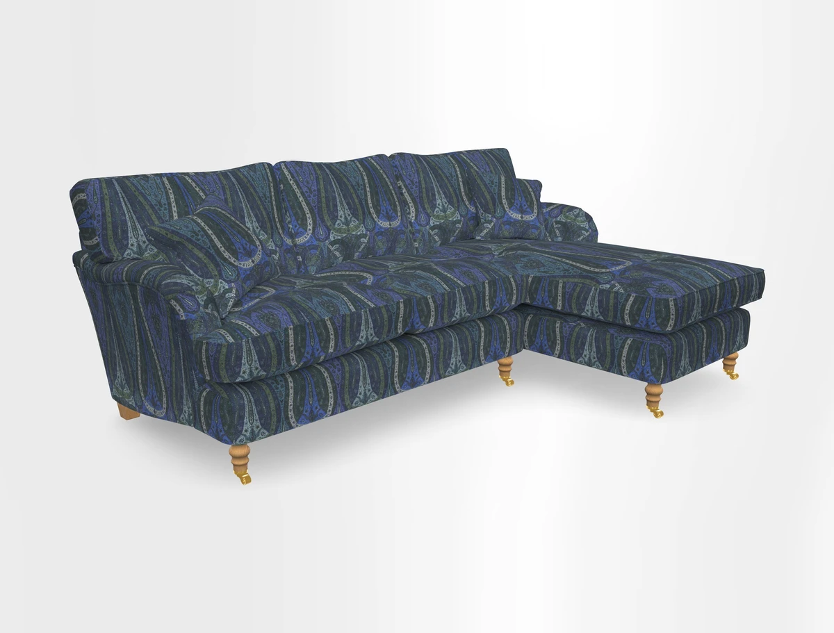 Alwinton chaise RHF in Floral Linen Lela Mystery