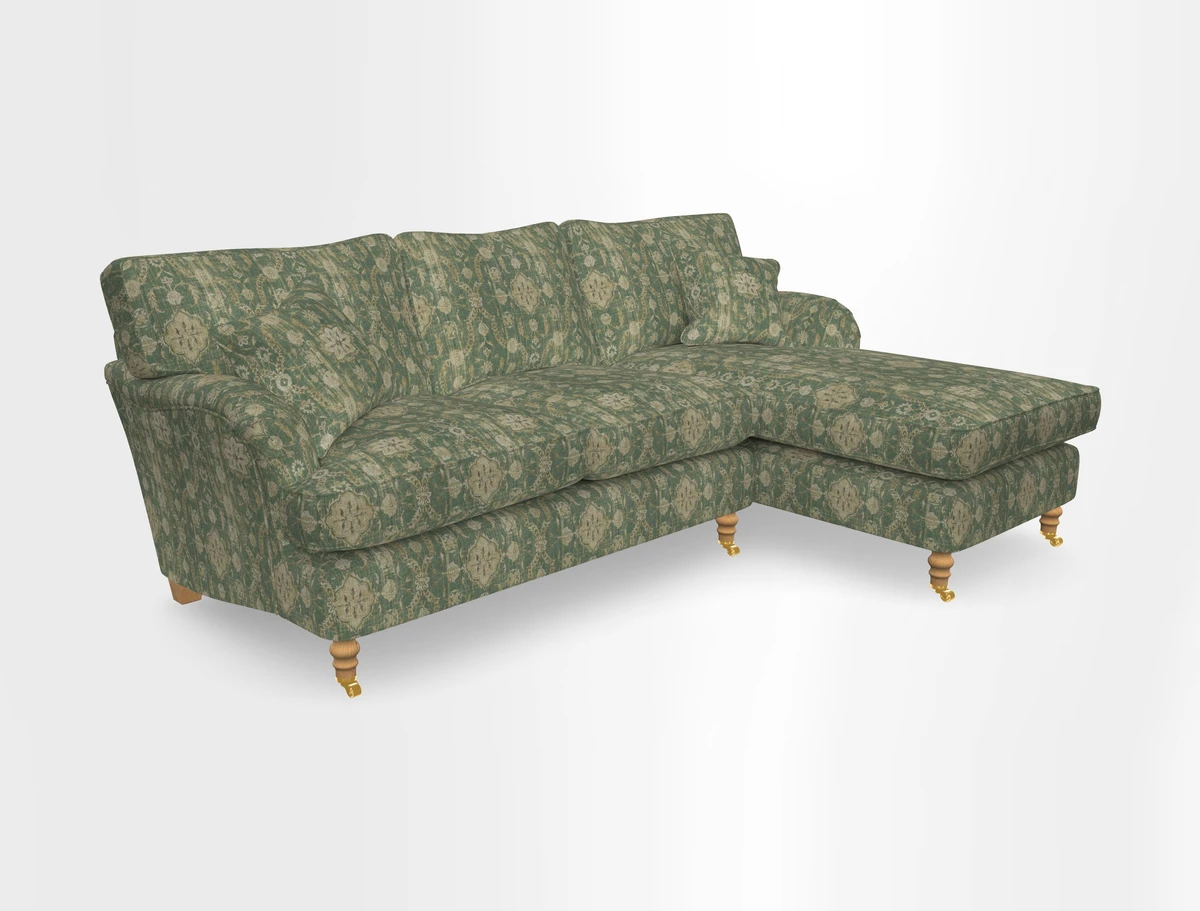Alwinton chaise RHF in Floral Linen Lela Mystery