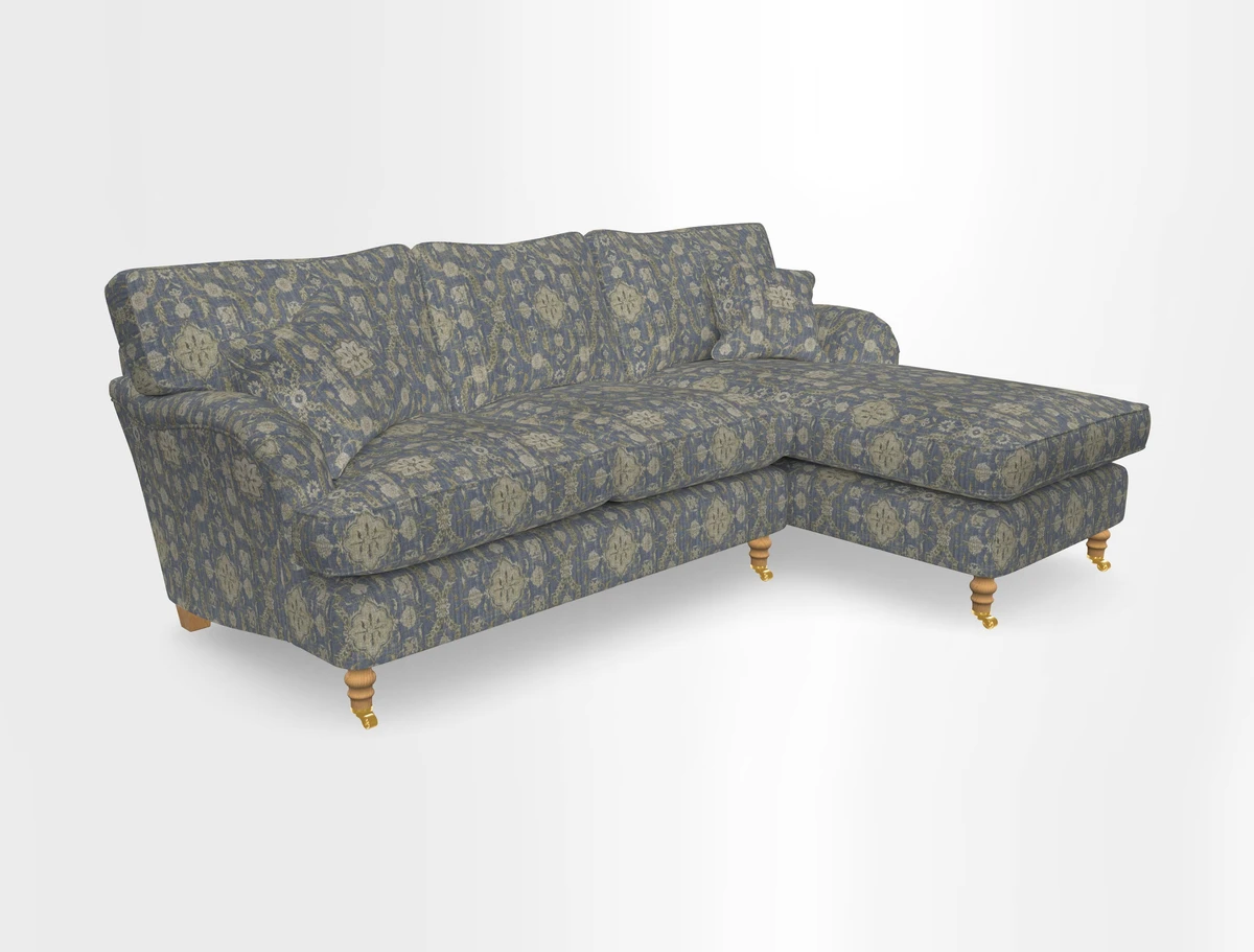 Alwinton chaise RHF in Floral Linen Lela Mystery