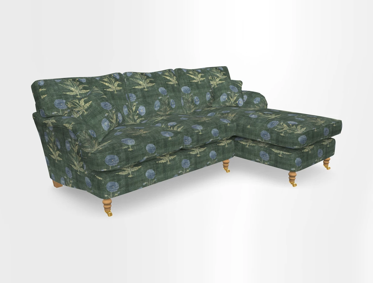 Alwinton chaise RHF in Floral Linen Lela Mystery
