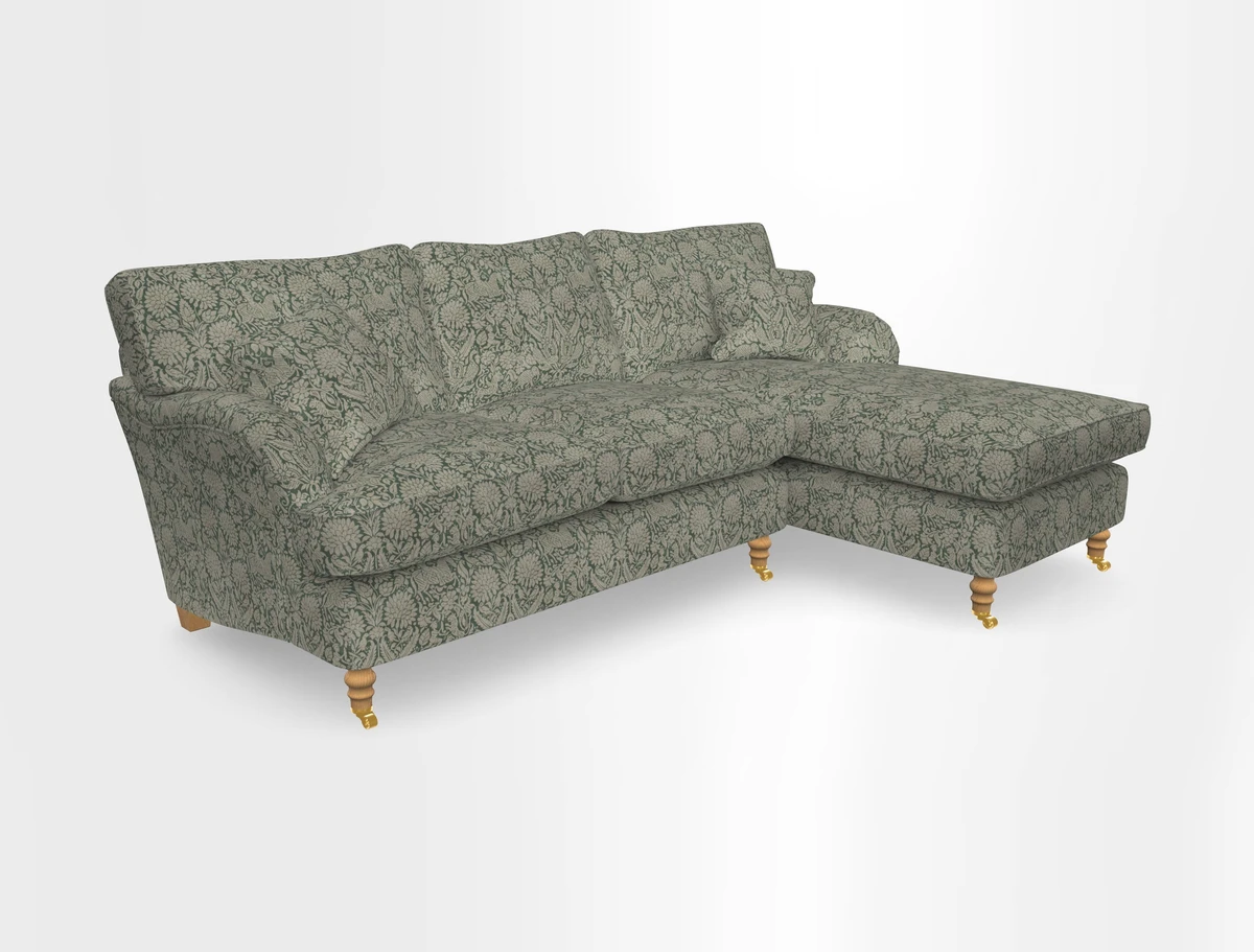 Alwinton chaise RHF in Floral Linen Lela Mystery
