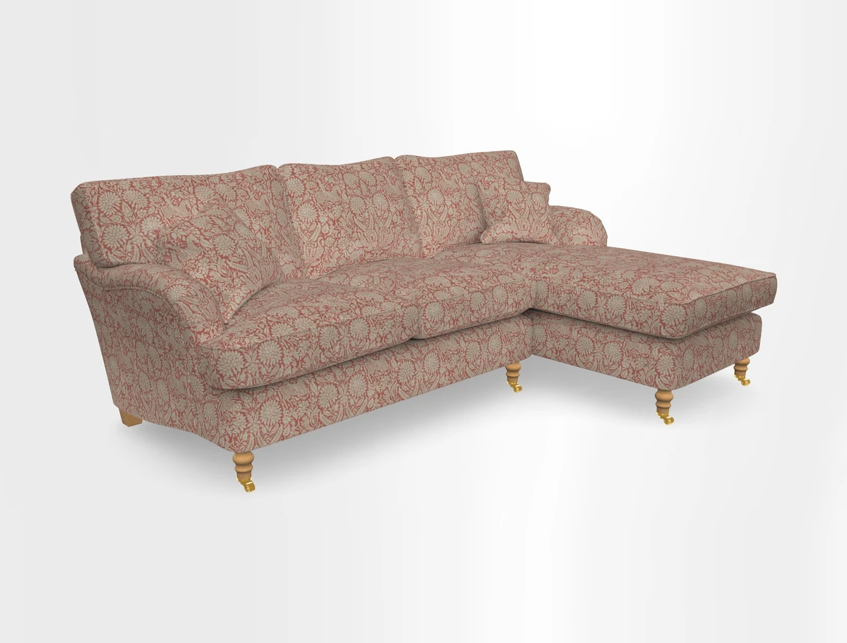 Alwinton chaise RHF in Floral Linen Lela Mystery